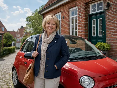 Verkäufer aus Einhausen mit dem verkauften Fahrzeug